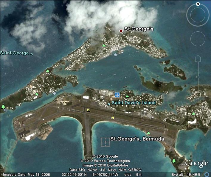 Bermuda Satellite Map St Georges